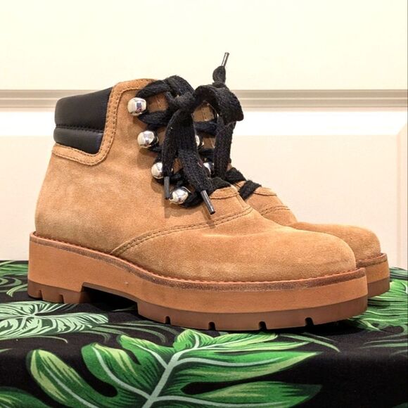 EUC 3.1 Phillip Lim 36 Women's Dylan Silver Hook Lacing Hiking Boot - Picture 4 of 13